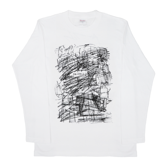 【12月8日 (月) 18:00 受注開始】Custom Illustrated / 数分間のエールを 才能って何だ? Tシャツ ホワイト【2026年 1月下旬入荷予定】