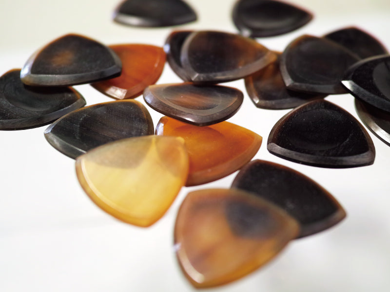 Animals Pedal Wild Picks (CHF-TC-D-BR) Cow Hoof Tri Pick Chamfer Dent Brown