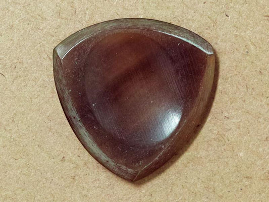 Animals Pedal Wild Picks (CHF-TC-D-BR-S) Cow Hoof Tri Pick Chamfer Dent Brown Small 3mm