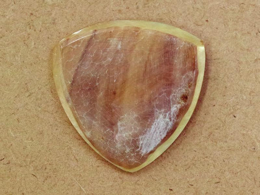 Animals Pedal Wild Picks (MOP-TC-N-WH-S) Mother of Pearl Tri Pick Chamfer White Small 3mm