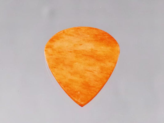 Animals Pedal Wild Picks (CB-TD-N-OR-S-1.5) Cow Bone Tear Drop Orange Small