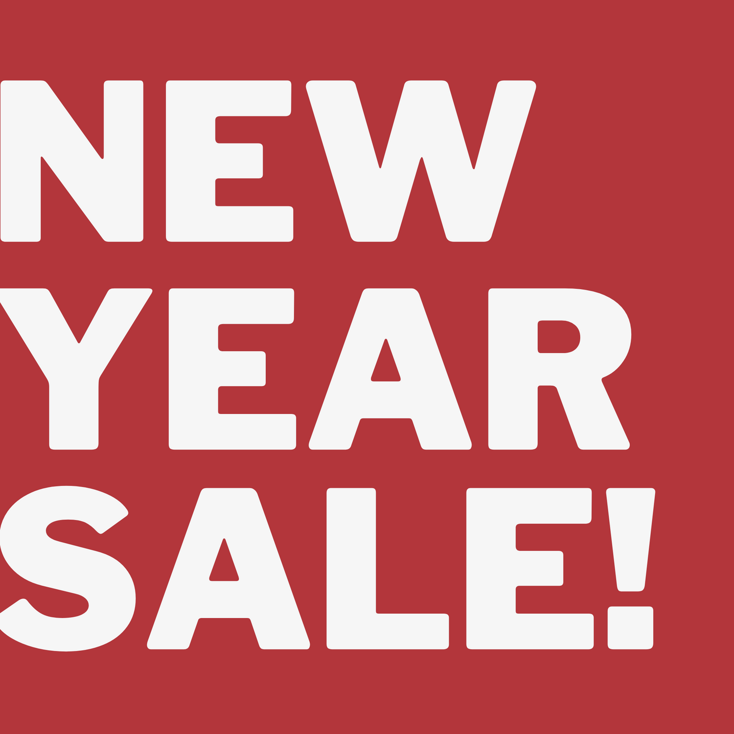 NEW YEAR SALE 10%OFF