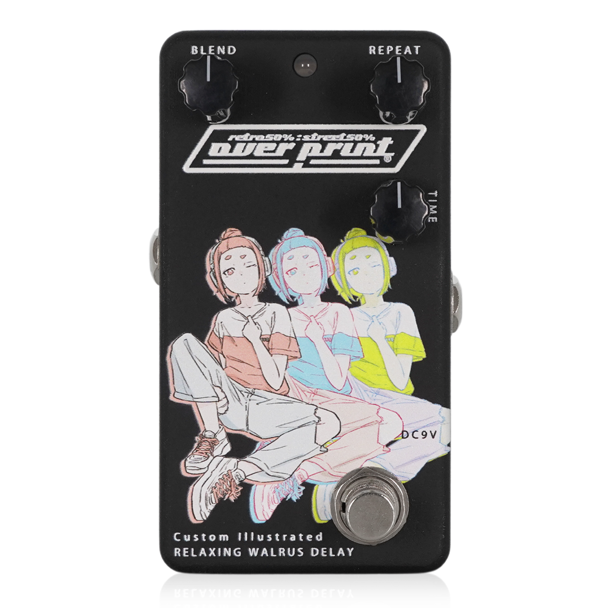 Custom Illustrated over print / まもる / RW DELAY #01 – Animals Pedal Custom Illustrated over print / まもる / RW DELAY #01 – Animals Pedal