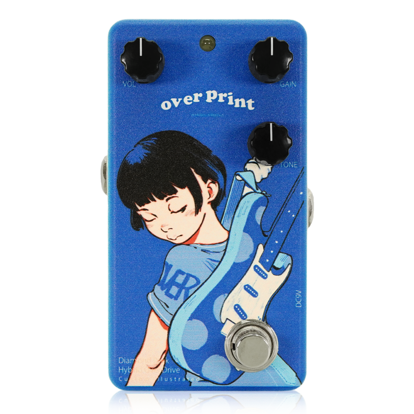 オーバードライブエフェクター Custom Illustrated / over print / Gyoshi / DPHOD#01