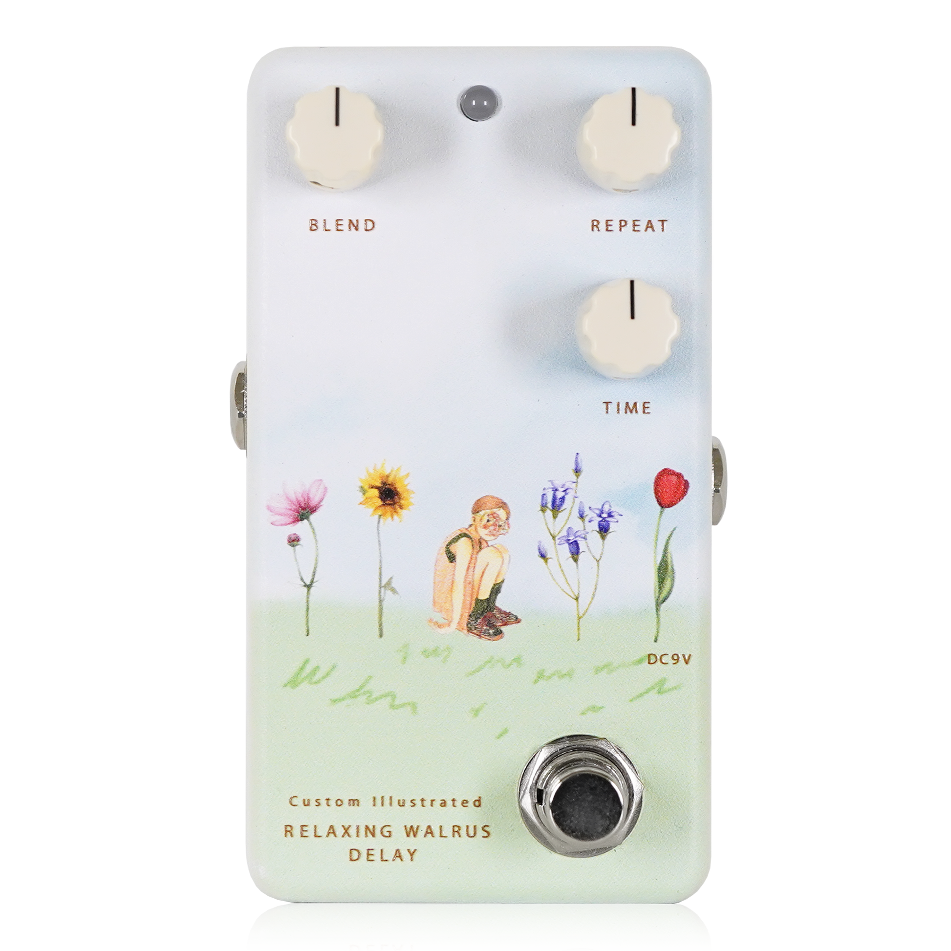 可愛いアニマルペダル ディレイ Custom Illustrated / RWD yung kai #03 wildflower – Animals Pedal
