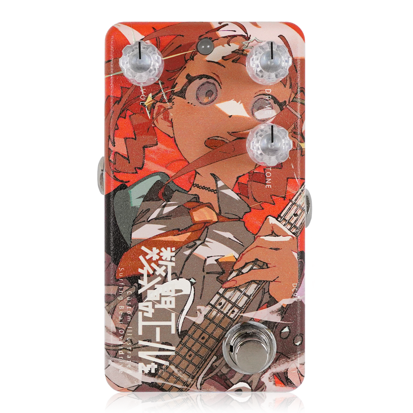 Animals Pedal Custom Illustrated 29 灯恋の花 Animals Pedal Custom Illustrated 029 Surfing Bear Overdrive